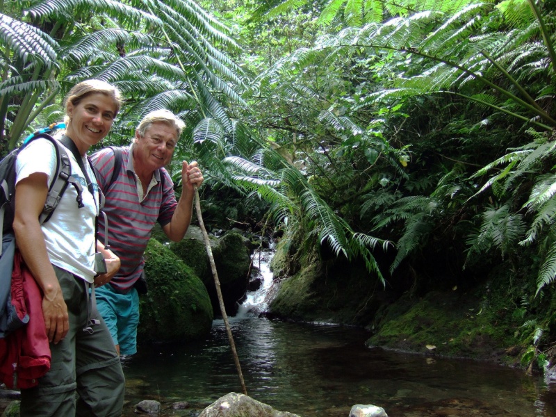 Barry & Lisa stream side.